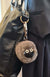 Grey Sheepskin Keyring/Bag Tag
