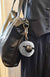 Grey Sheepskin Keyring/Bag Tag
