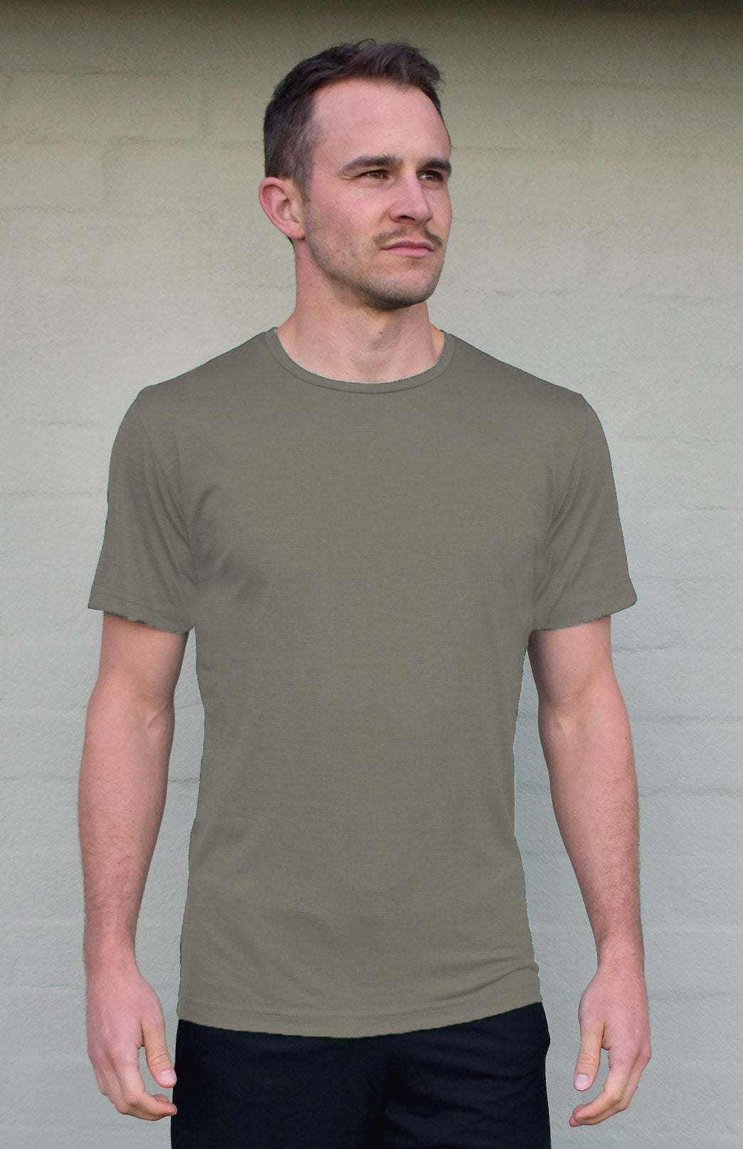 Gum Tree Green Men's Merino Wool T-Shirt