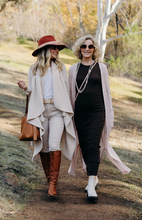 Our models wearing the finest merino clothing
