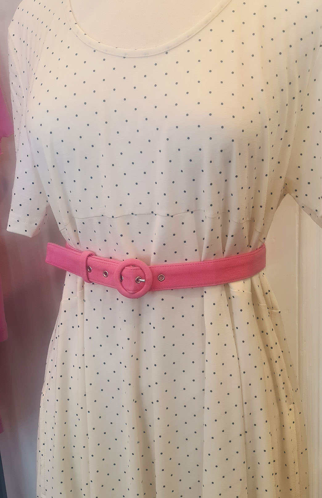 Carnation Pink (2.5cm wide) Merino Wool Belt with buckle