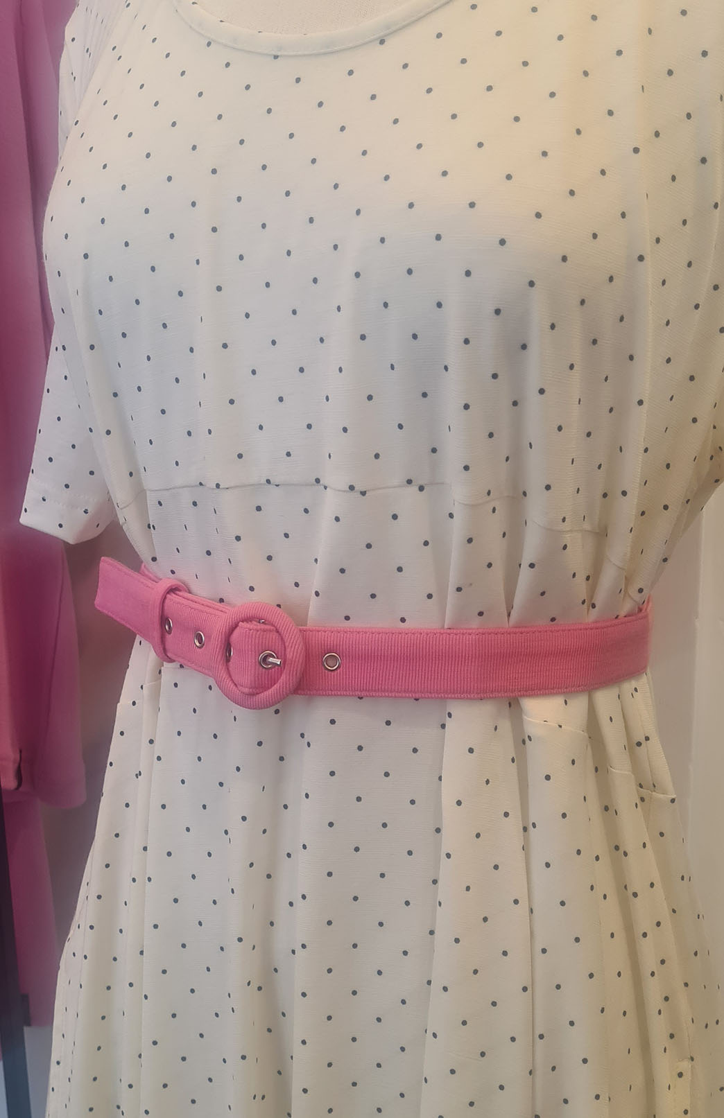 Carnation Pink (2.5cm wide) Merino Wool Belt with buckle
