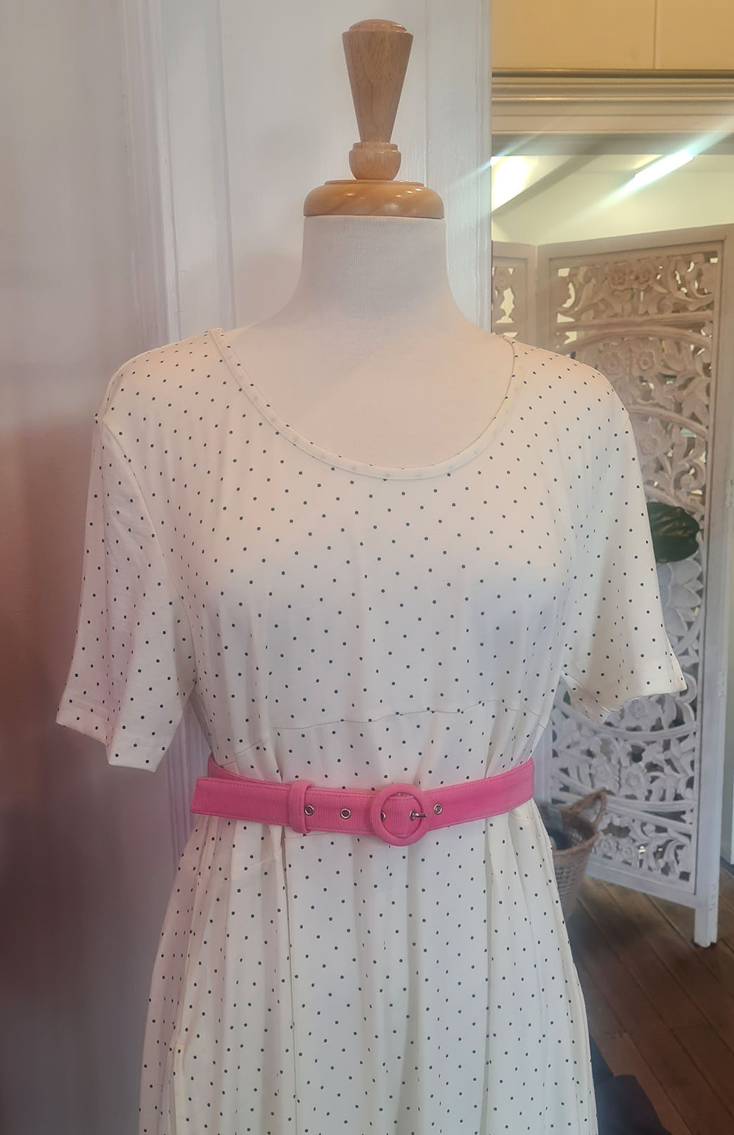 Carnation Pink (2.5cm wide) Merino Wool Belt with buckle