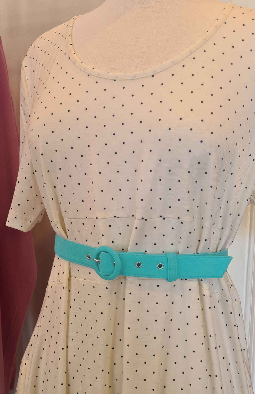 Turquoise (2.5cm wide) Merino Wool Belt with buckle