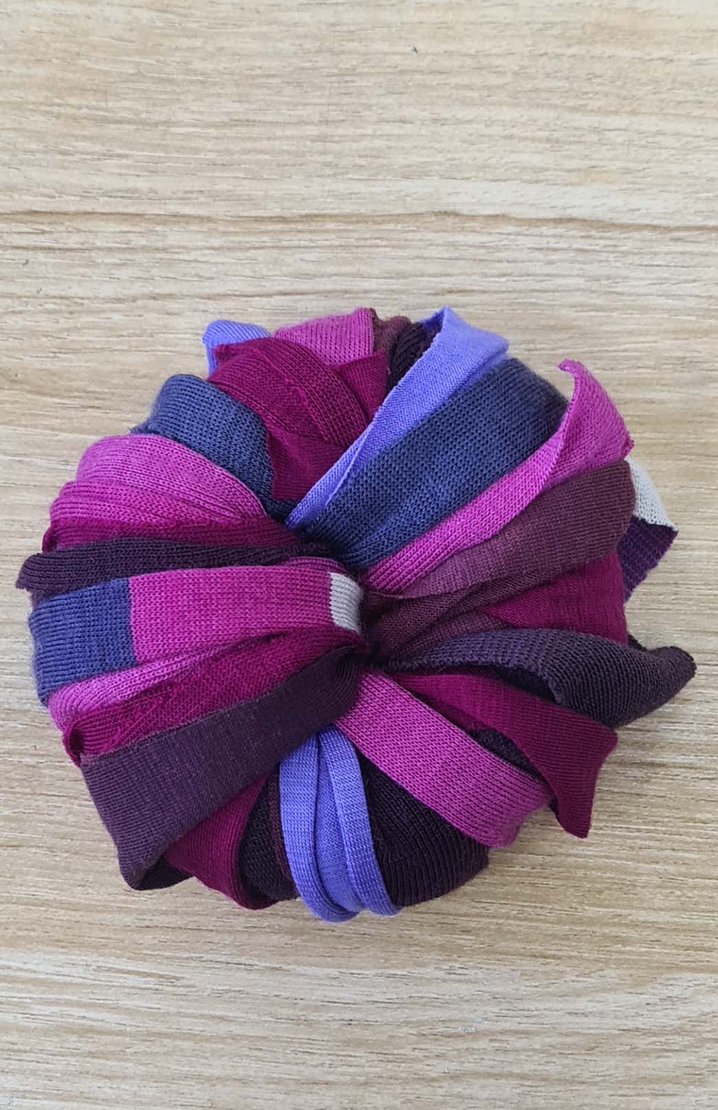 Purple Tones Merino Wool Fabric Off-Cuts Craft &amp; Repair Bundle