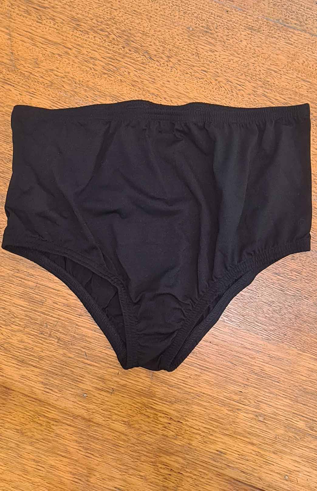 Black Women's Merino Wool Full Brief Underwear