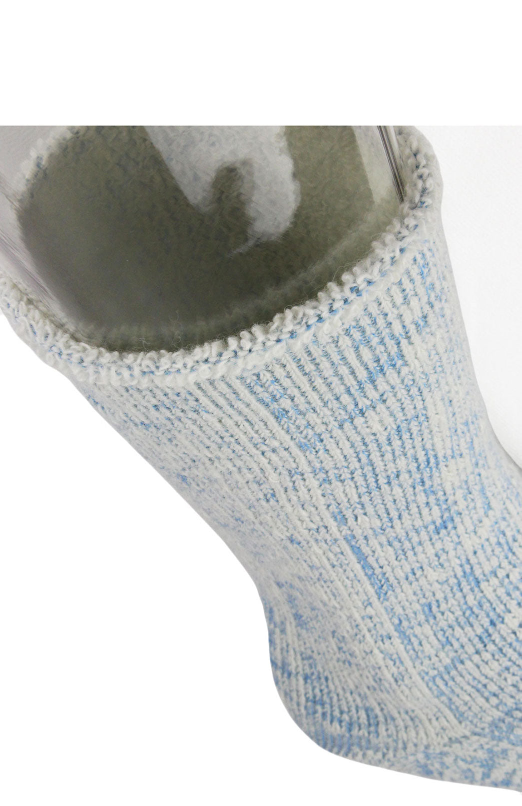 Powder Blue Marl Unisex Merino Wool Fleece Lined Socks
