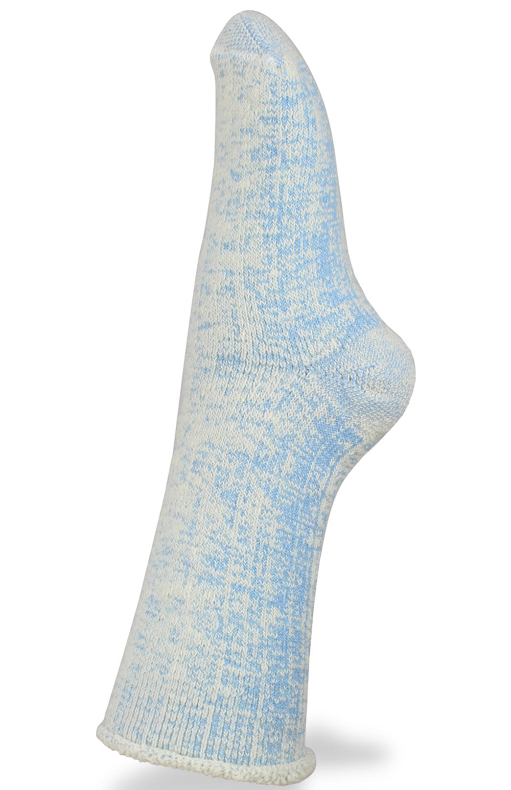 Powder Blue Marl Unisex Merino Wool Fleece Lined Socks