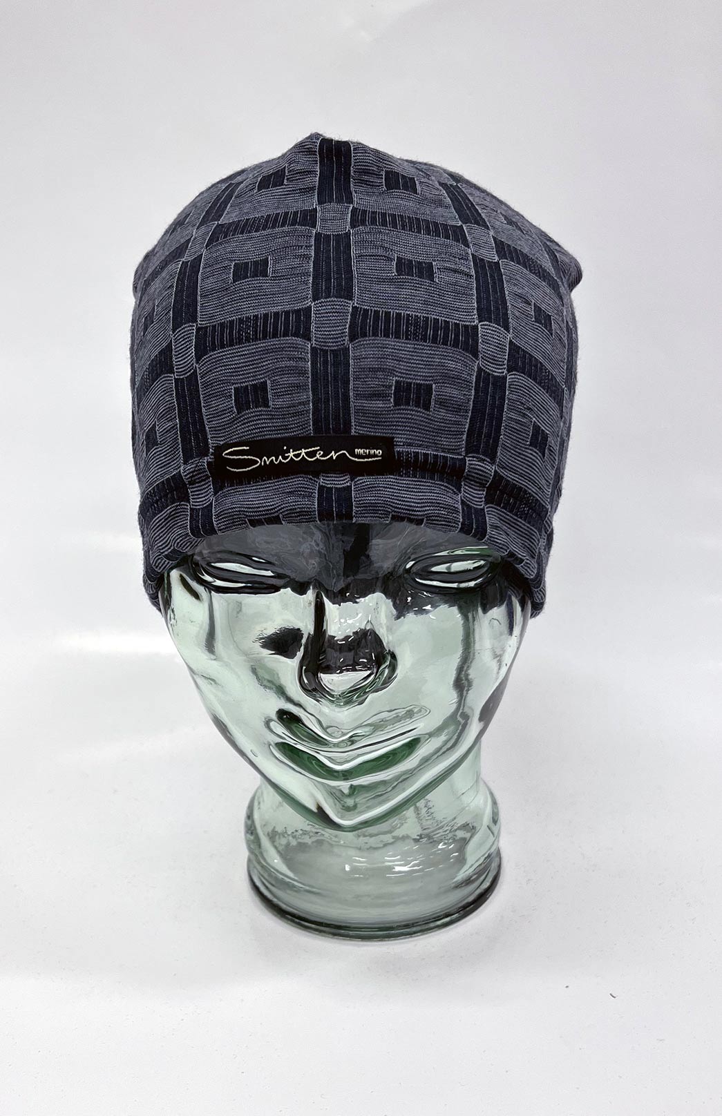 Steel Check Unisex Merino Wool Thermal Beanie