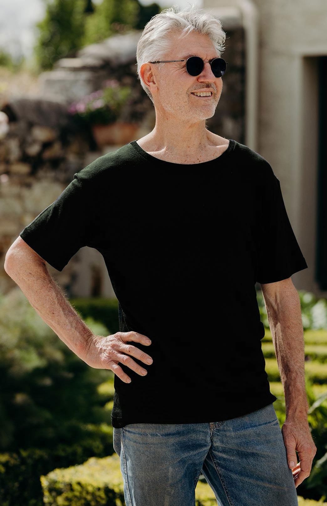 Kale Green Men's Merino Wool Short Sleeved T-Shirt