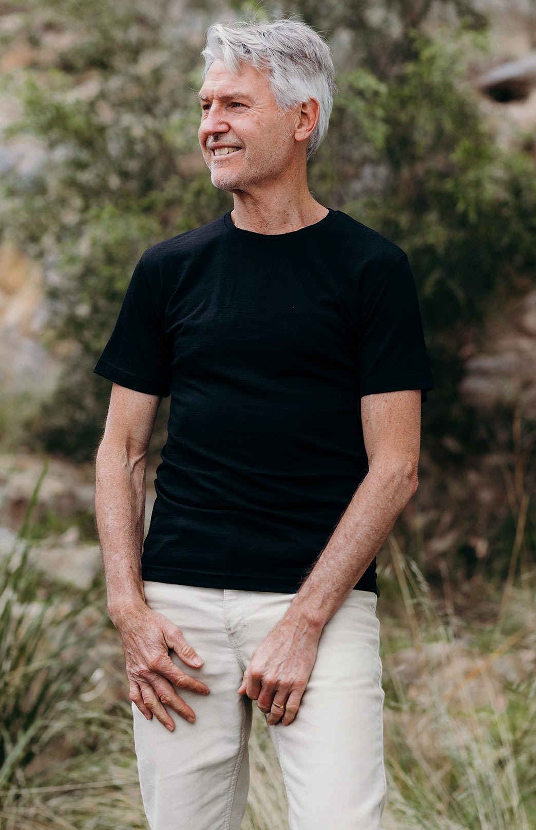 Black Unisex Merino Wool T-Shirt
