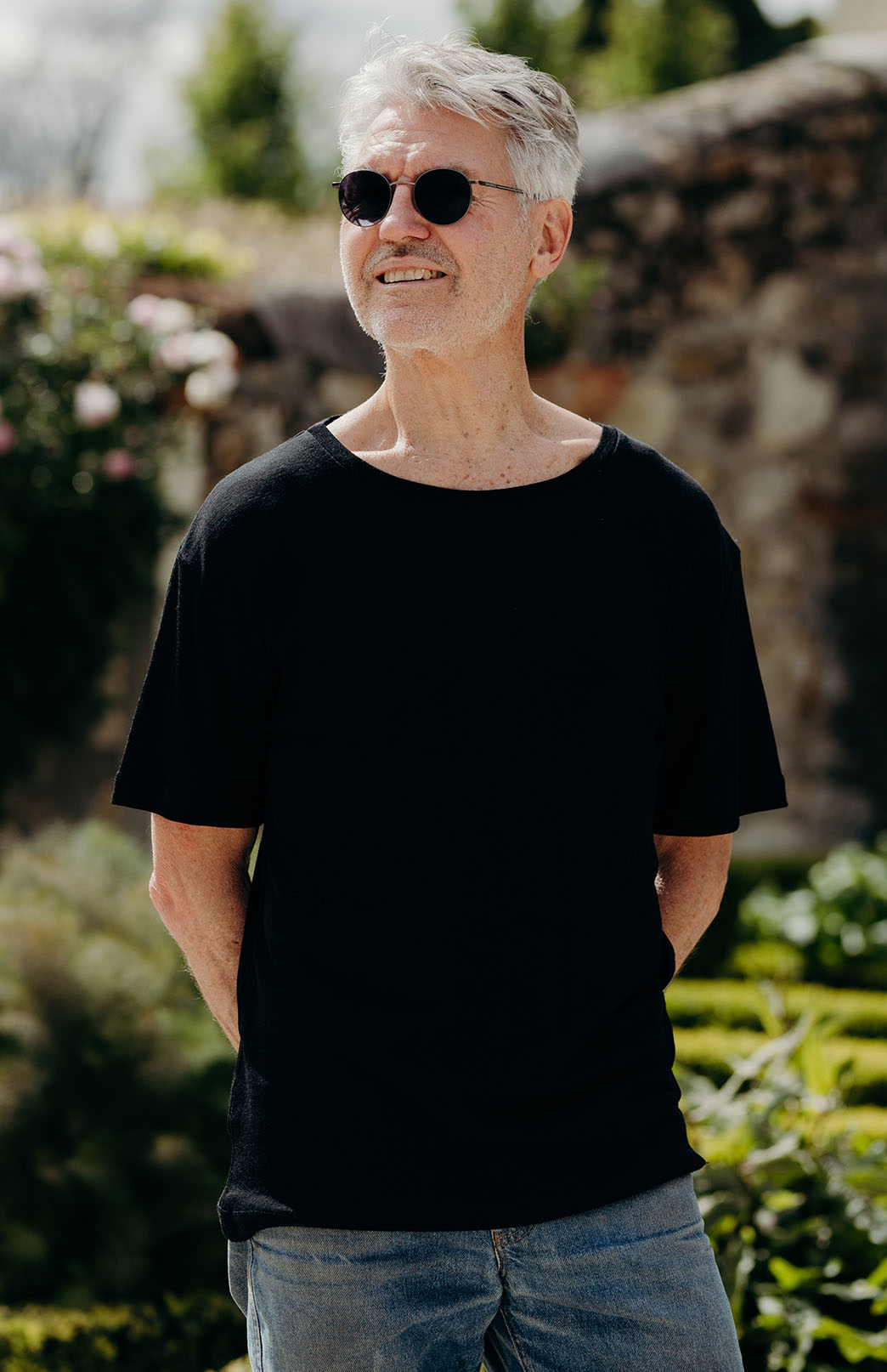 Black Men's Merino Wool Short Sleeved T-Shirt