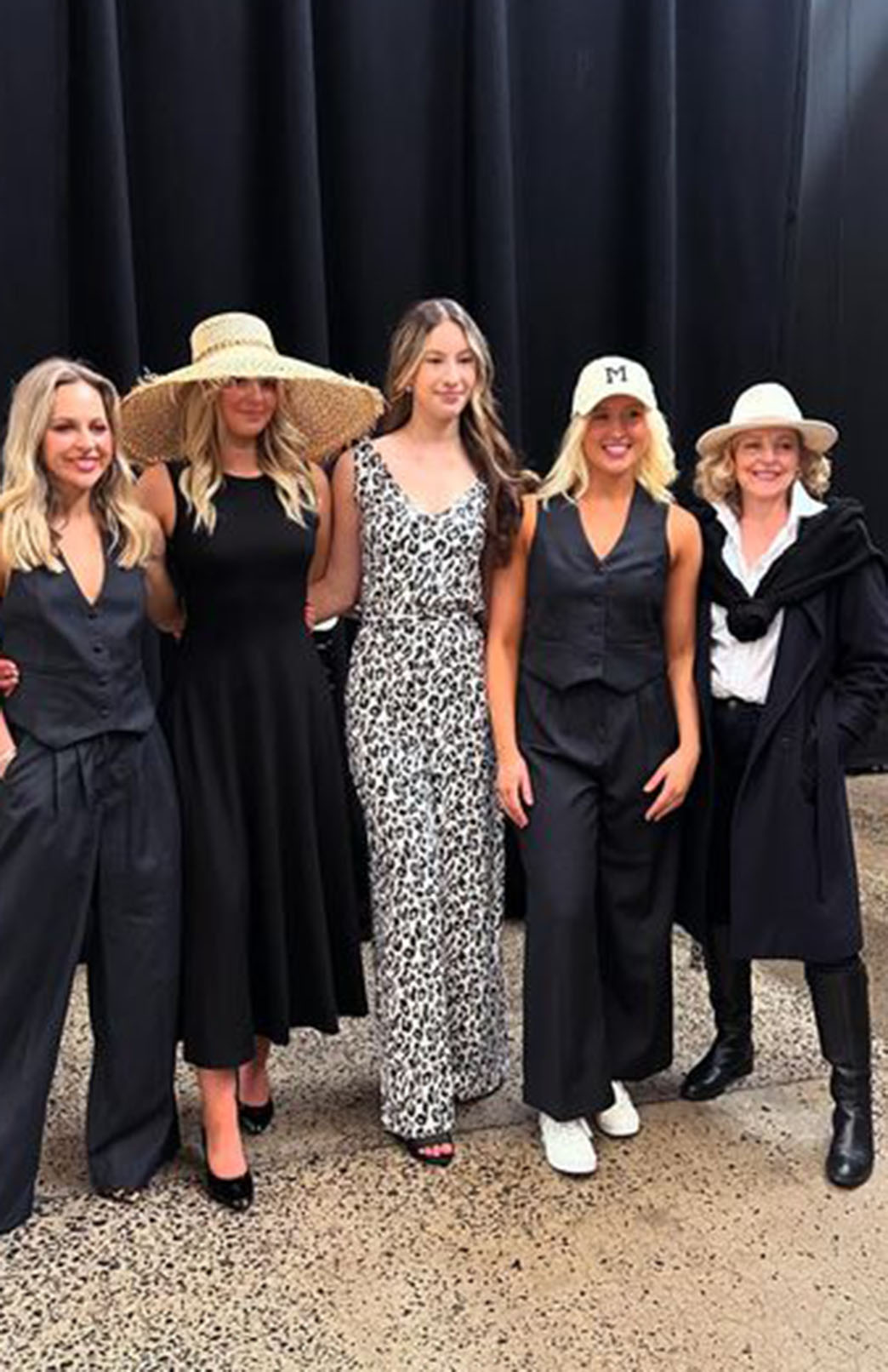 Vintage Ivory Leopard Women's Merino Wool Sleeveless Jumpsuit