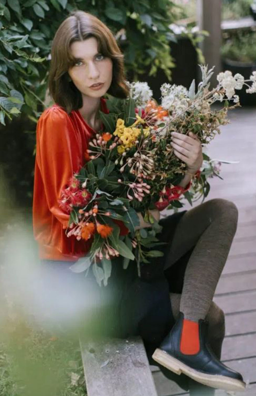 Martini - Brown Merino Wool Tights