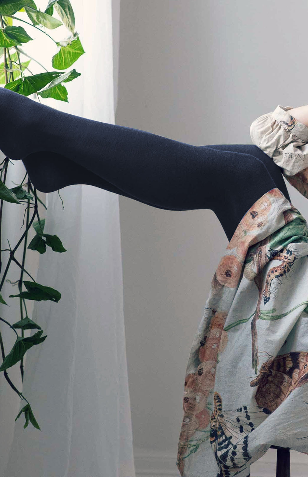 Luxe - Navy Blue Merino Wool Tights