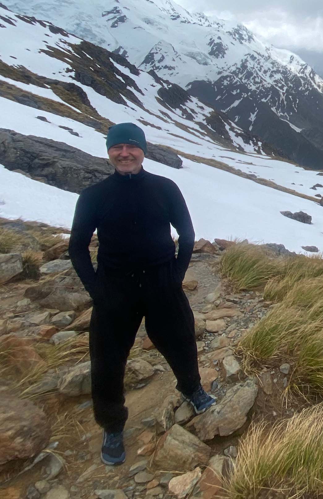 Black Unisex Merino Wool Zip Neck Top