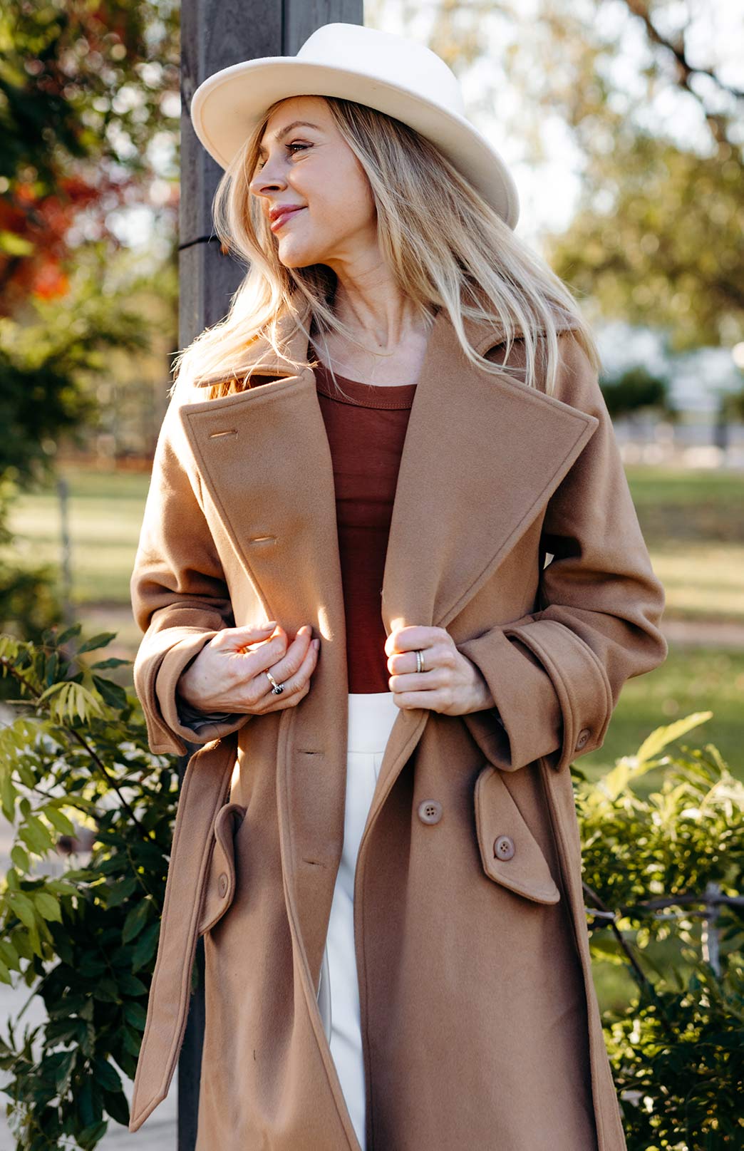 Camel Women's Trench Coat sample