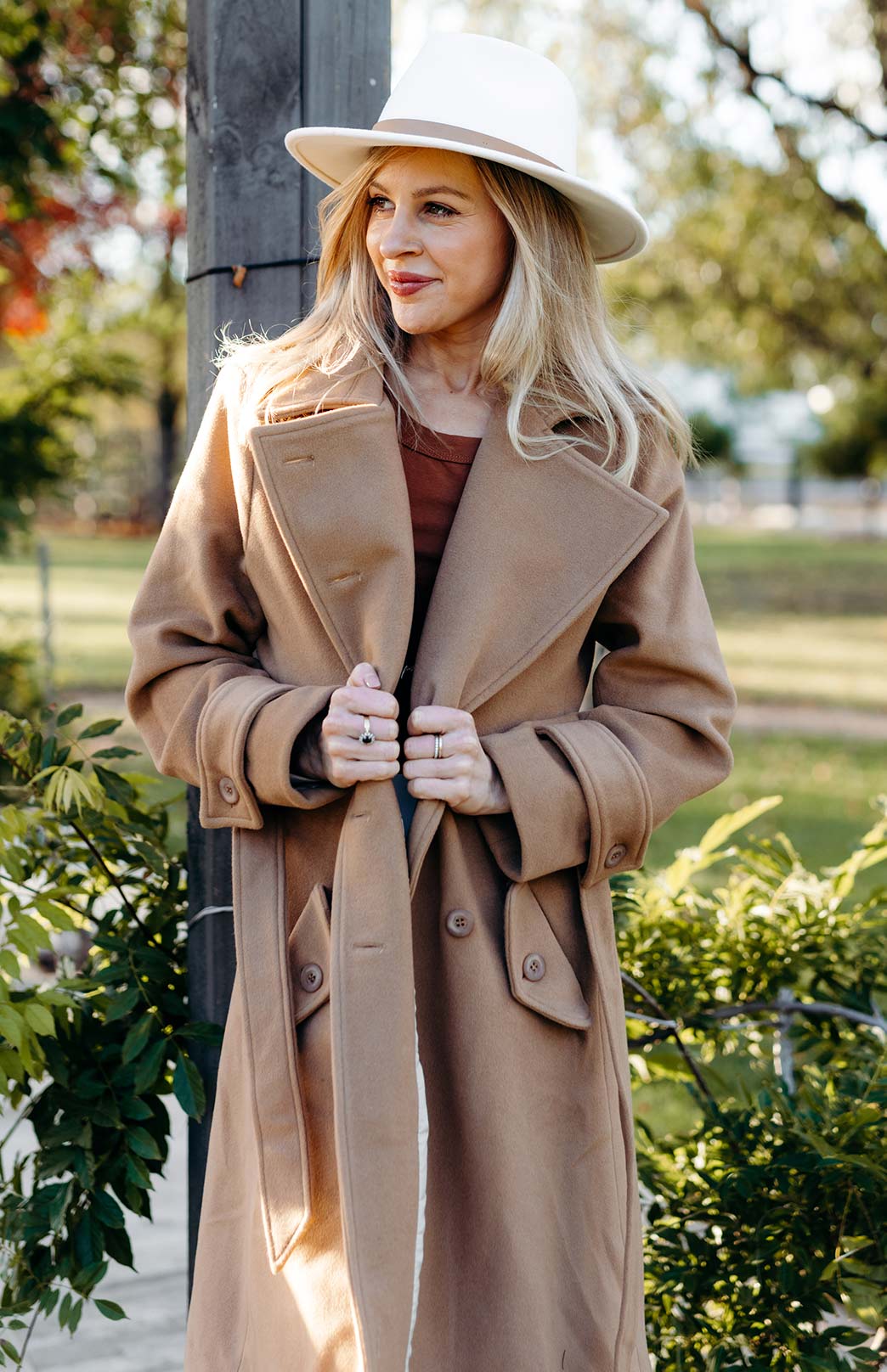 Camel Women's Trench Coat sample