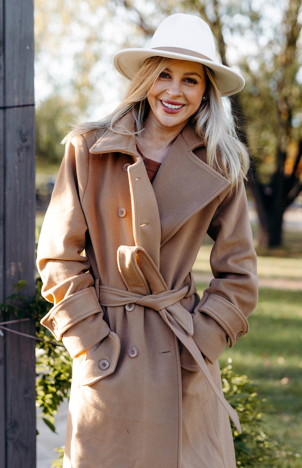 Camel Women's Trench Coat sample