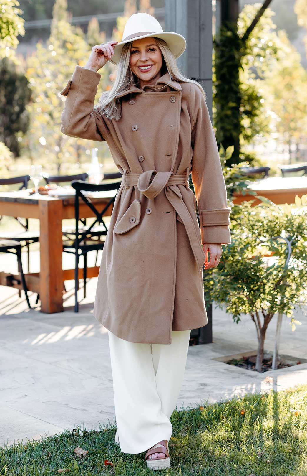 Camel Women's Trench Coat sample