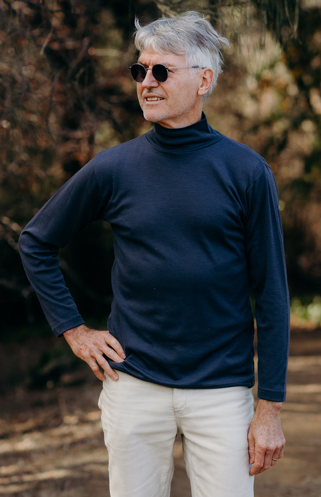 Men&rsquo;s Merino Wool Turtle Neck Top | Smitten Merino