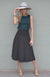 Black Women&#39;s Merino Wool Twirl Skirt
