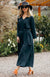 Veronica Dress Women&#39;s Merino Wool V-Neck Floaty Dress 
