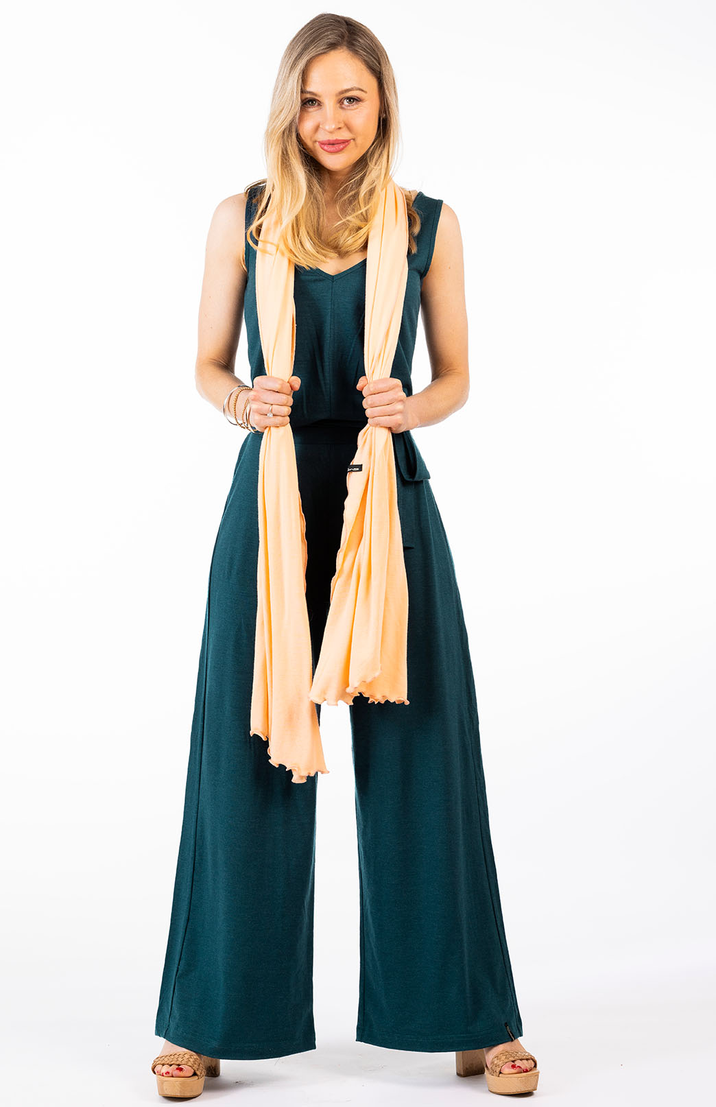 Peach Fuzz Women's Merino Wool Luxury Scarf