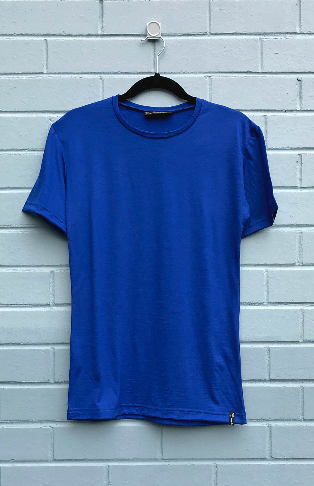 Electric Blue Women's Merino Wool Short Sleeved T-Shirt