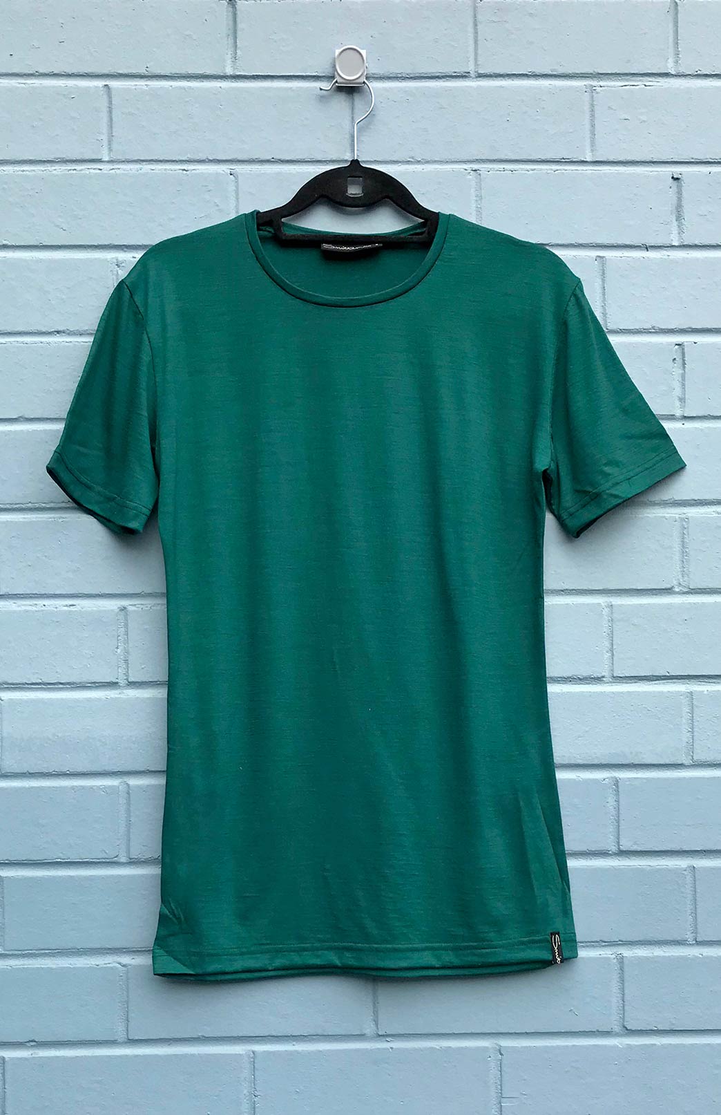 Emerald Green Women's Merino Wool Short Sleeved T-Shirt