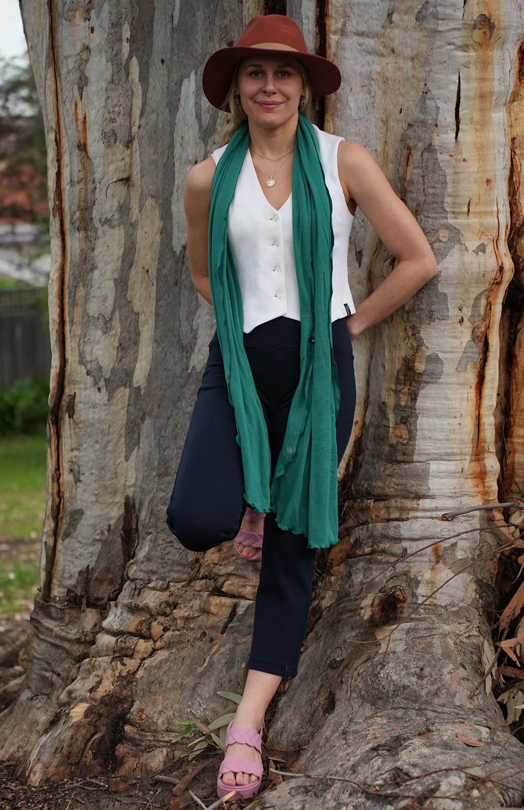 Vintage Ivory Women's Merino Wool Sleeveless Waistcoat Vest