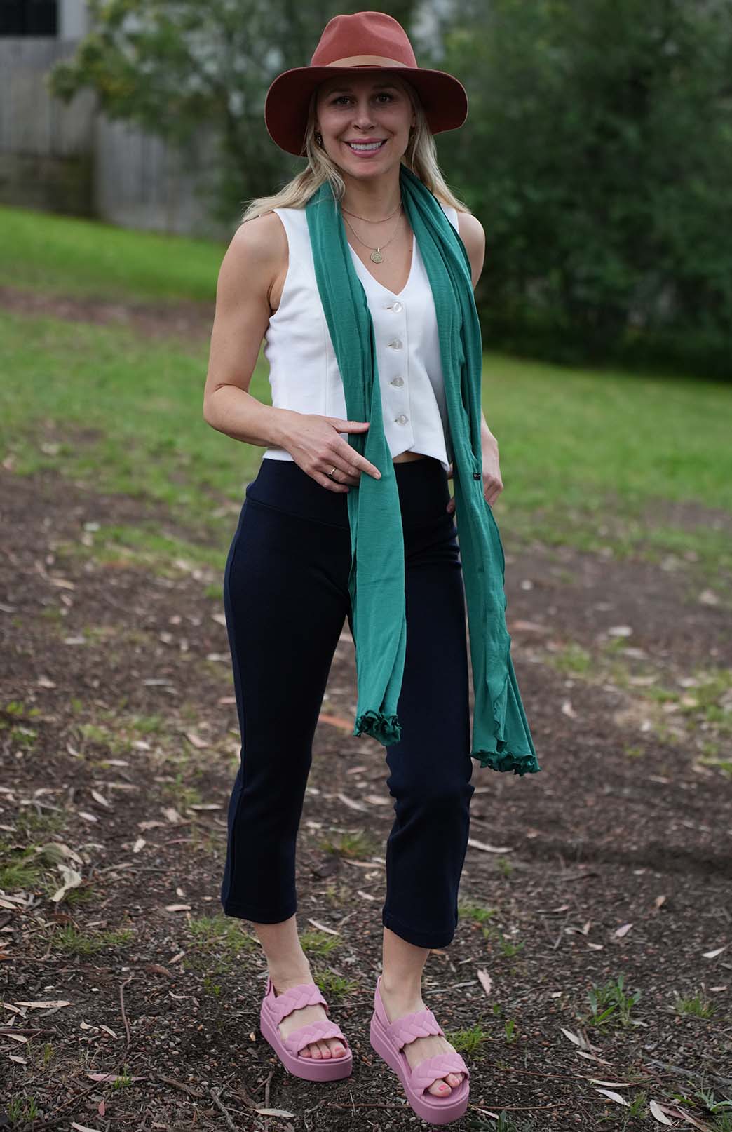 Vintage Ivory Women's Merino Wool Sleeveless Waistcoat Vest