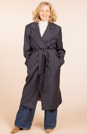 Obsidian Grey Herringbone