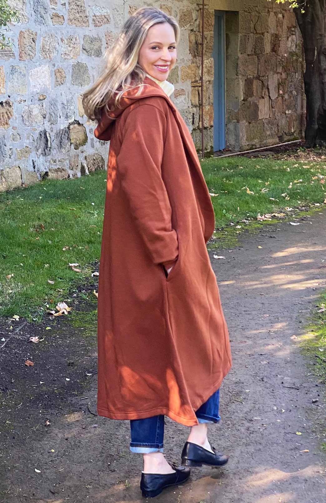 Cinnamon Women's Merino Wool Fleece Winter Coat 