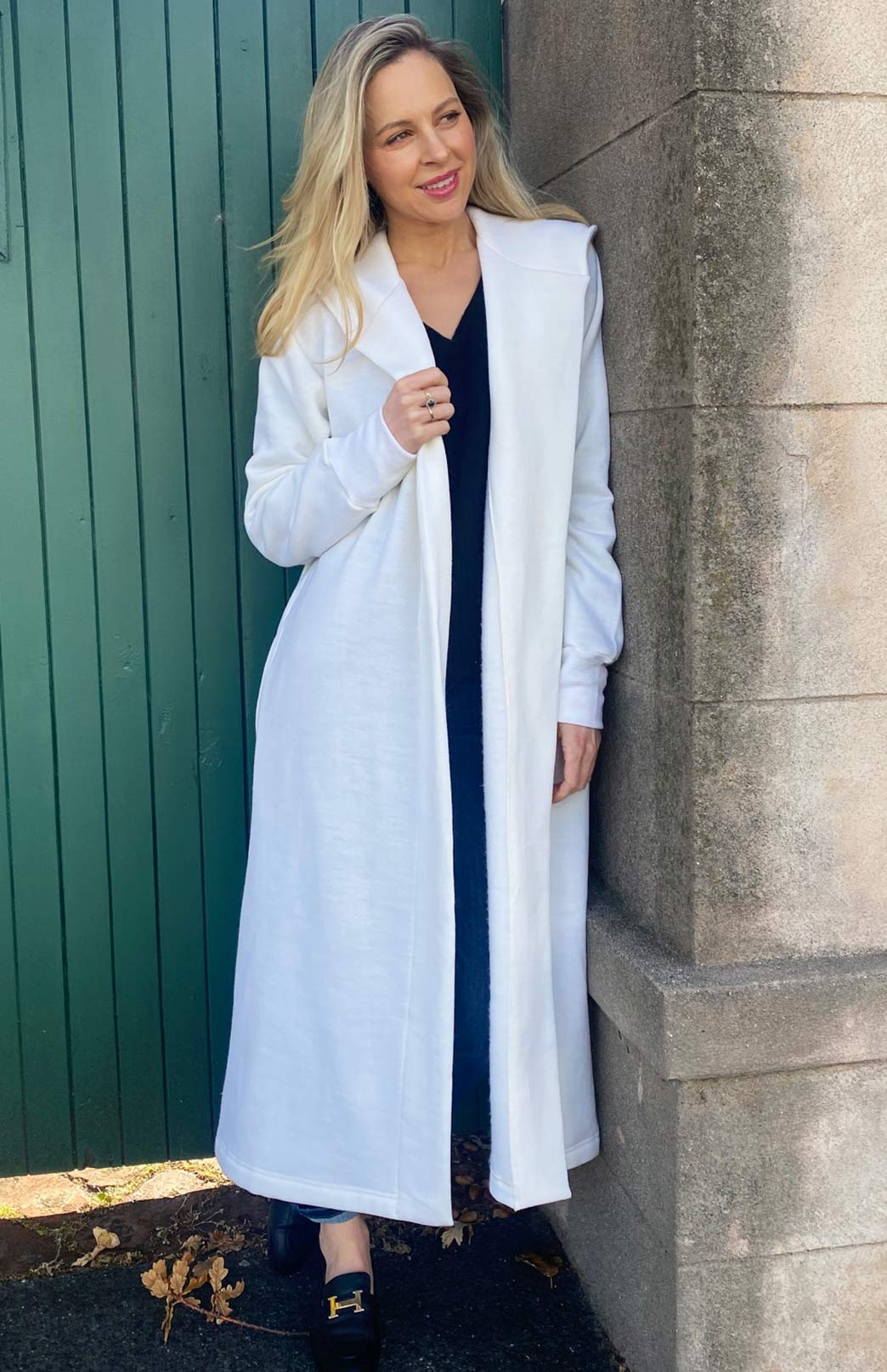 Ivory Women's Merino Wool Fleece Winter Coat 