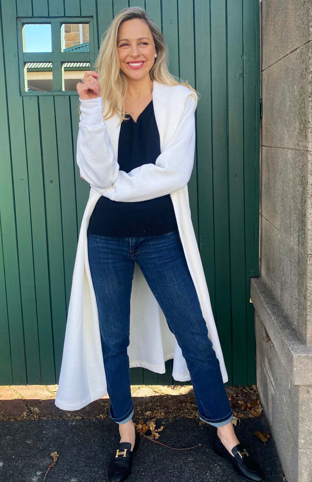 Ivory Women's Merino Wool Fleece Winter Coat 