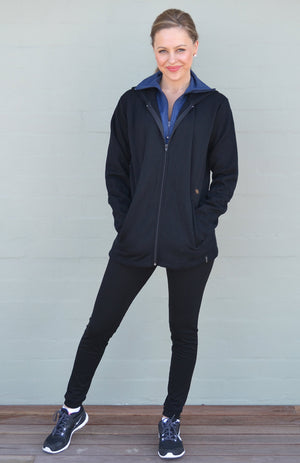 100% Wool Fleece Hoody Jacket