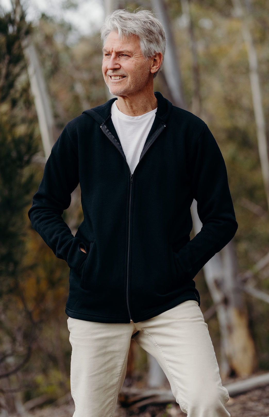 Merino Wool Thermal Hooded Tops for Men 