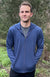 Black Men&#39;s Merino Wool Fleece Jacket with Hood
