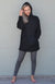 Black Women&#39;s Merino Wool Thermal Fleece Hoody
