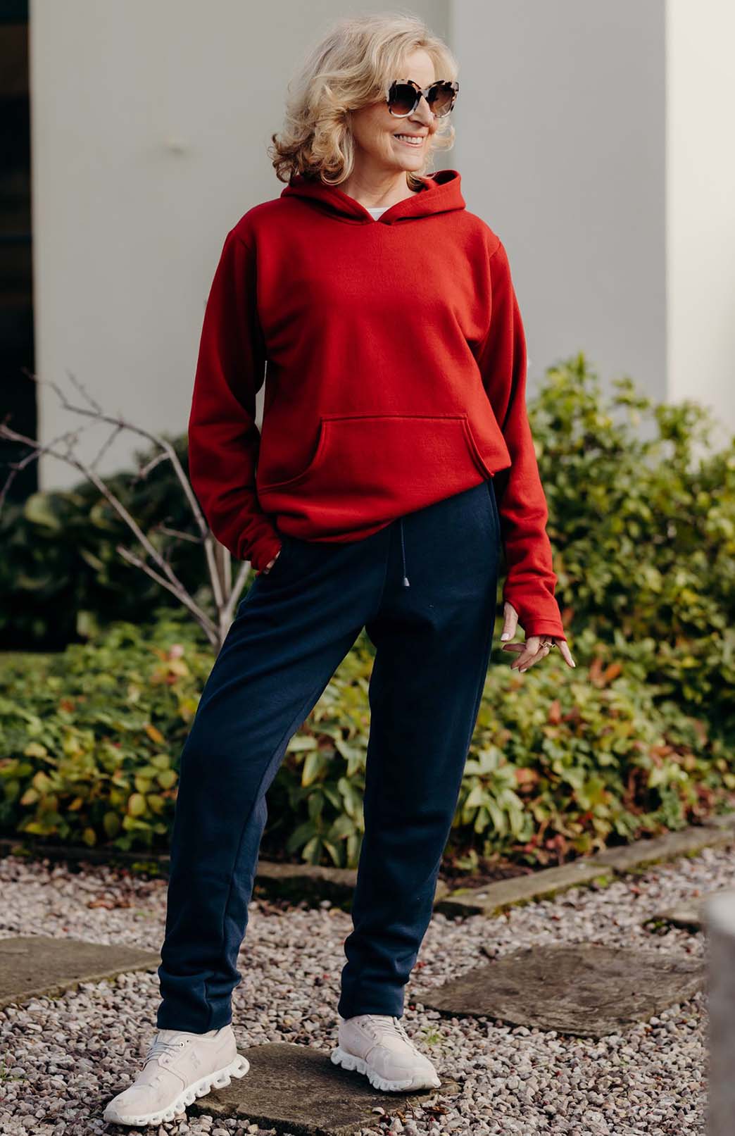 Chilli Red Women's Merino Wool Thermal Fleece Hoody