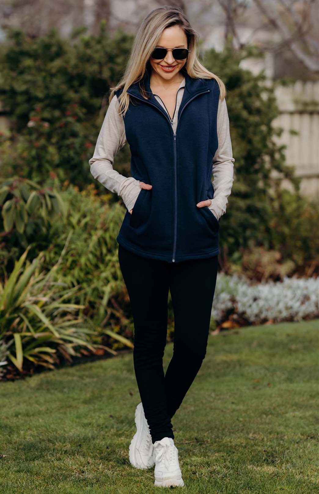 Women s Merino Wool Fleece Vest Smitten Merino