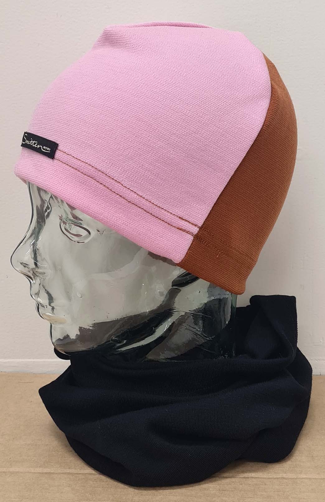 Cinnamon & Carnation Pink Unisex Merino Wool Thermal (360g) Beanie