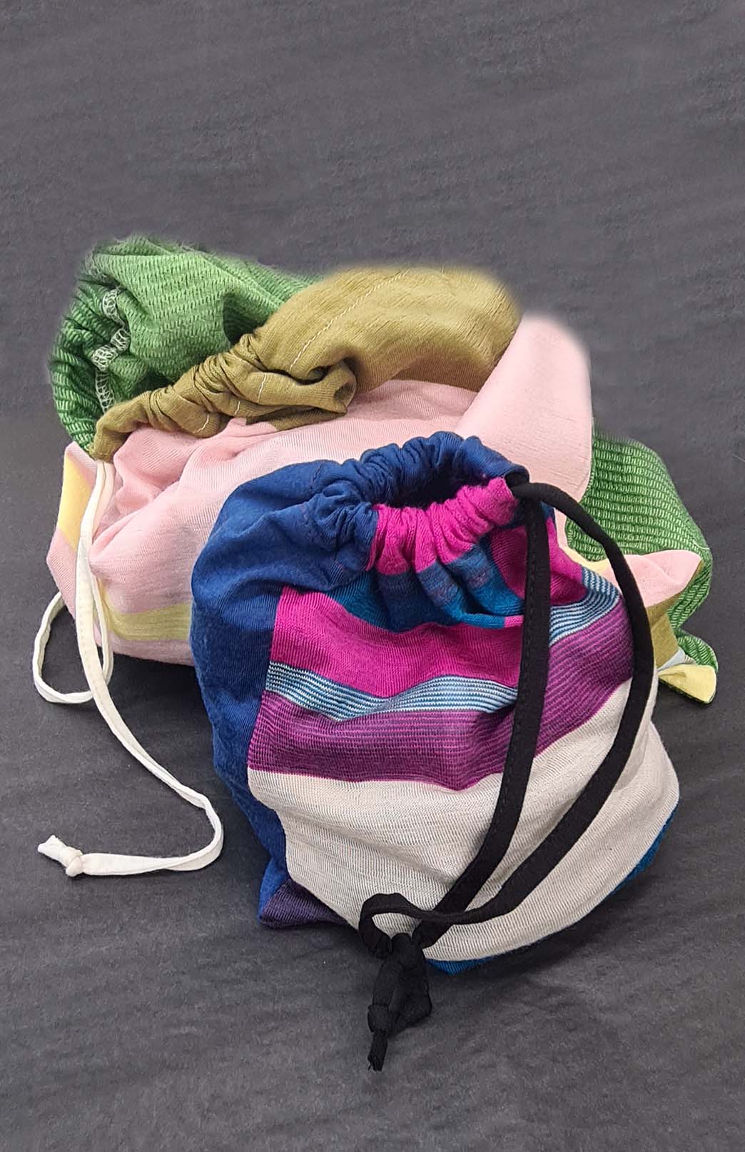 Drawstring Ruller Bag Zero Waste Drawstring Bags - Smitten Merino