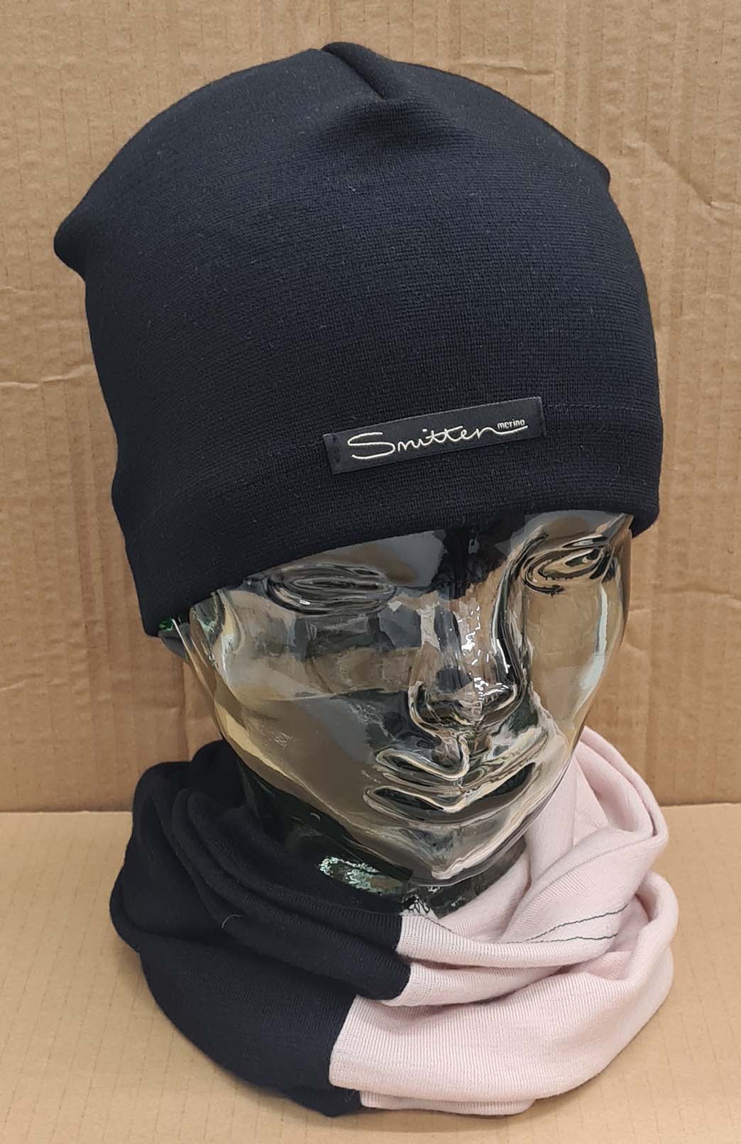 Black & Neutral Tones Unisex Merino Wool Thermal Neck Warmer Neck Gaiter