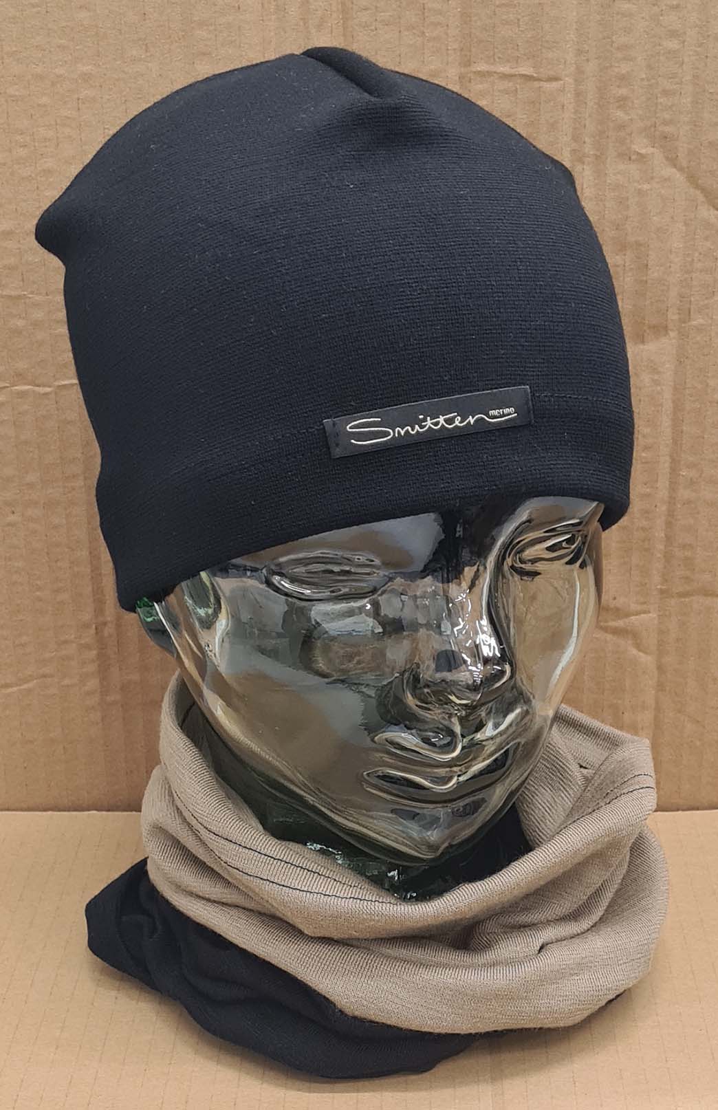 Black & Neutral Tones Unisex Merino Wool Thermal Neck Warmer Neck Gaiter