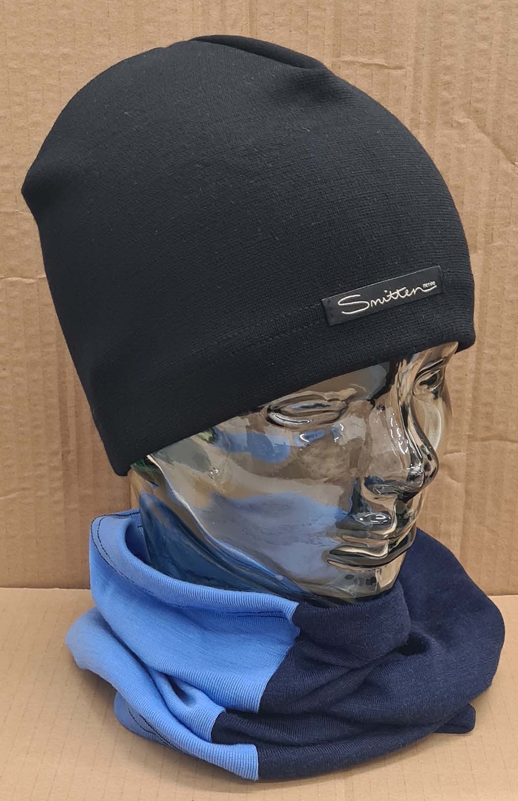 Blue & Blue Tones Unisex Merino Wool Thermal Neck Warmer Neck Gaiter