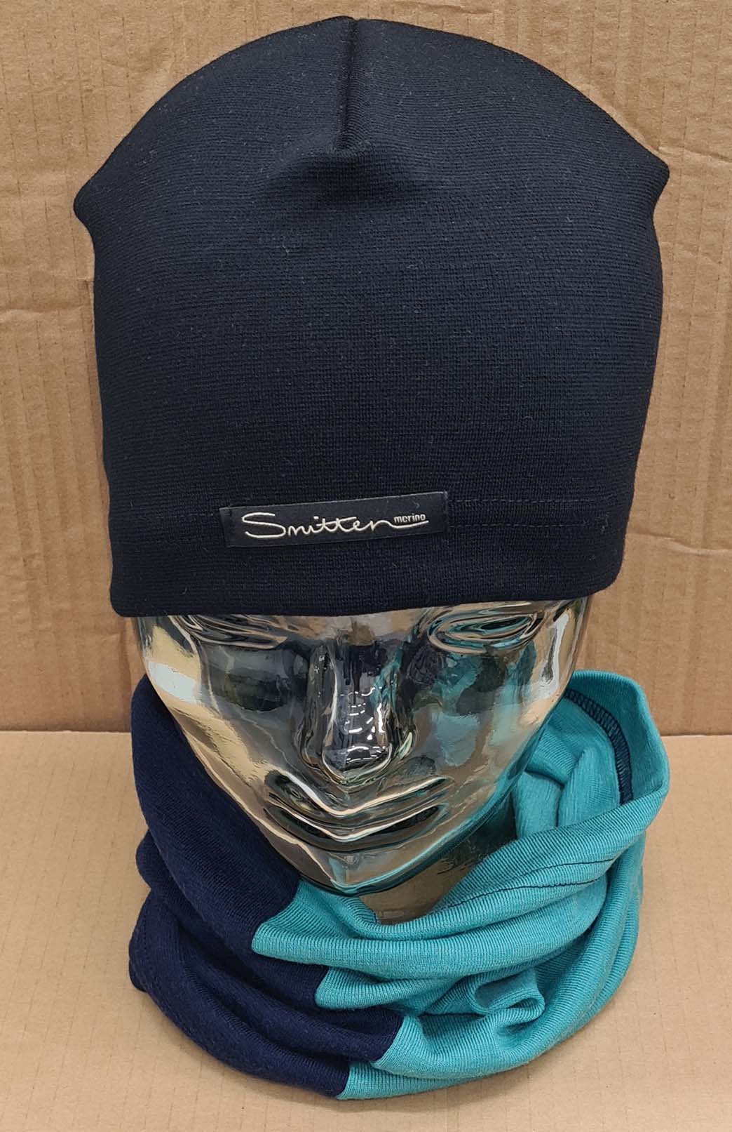 Blue & Green Tones Unisex Merino Wool Thermal Neck Warmer Neck Gaiter