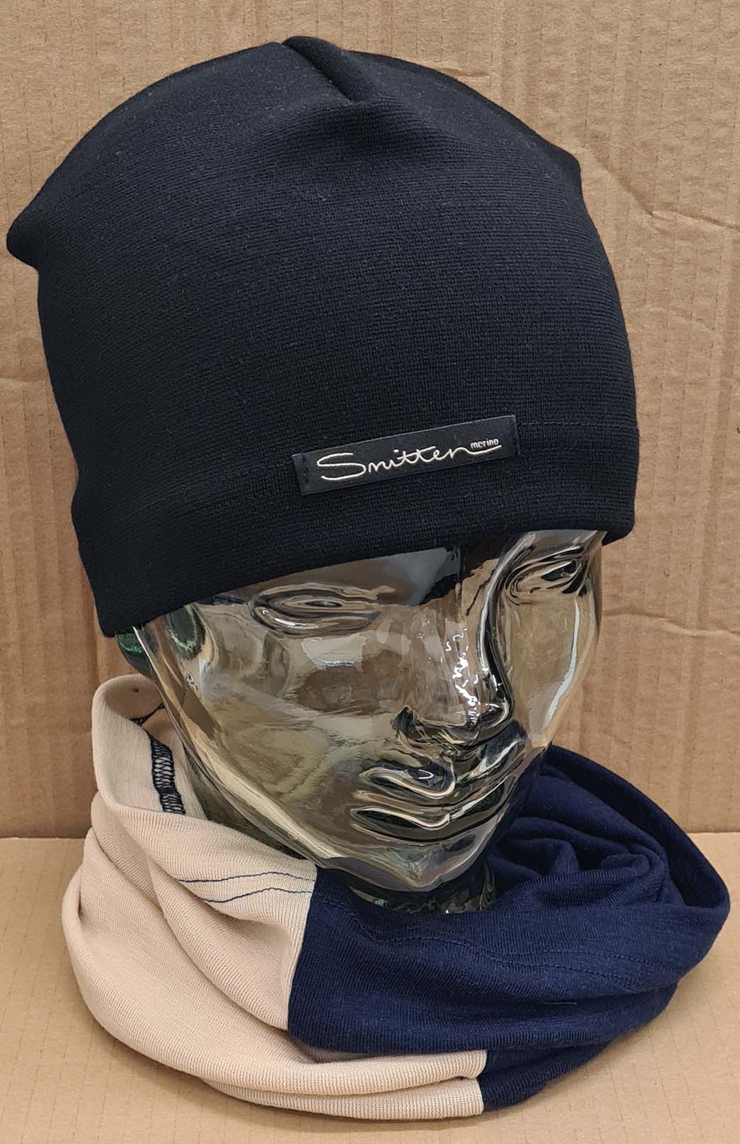 Blue & Neutral Tones Unisex Merino Wool Thermal Neck Warmer Neck Gaiter