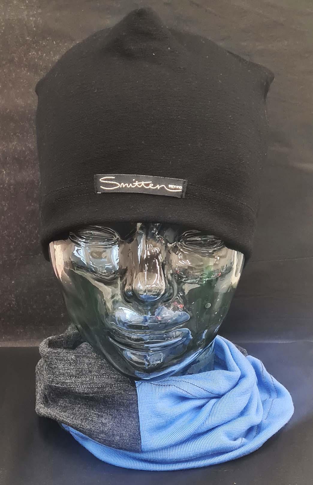 Blue & Grey Tones Unisex Merino Wool Thermal Neck Warmer Neck Gaiter